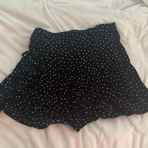 Zara tiered polka dot skirt size L